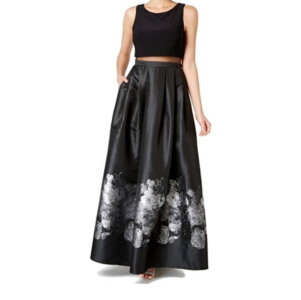 Betsy & Adam Womens Illusion Popover Print Ball Go